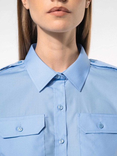 Chemises à personnaliser KARIBAN Chemise pilote manches longues femme 