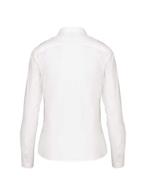 KARIBAN Chemise pilote manches longues femme /api/colors/7a92cd2d-10d2-40b4-928b-296bb7487506 personnalisable