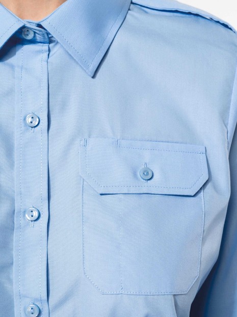 Chemises à personnaliser KARIBAN Chemise pilote manches longues femme 