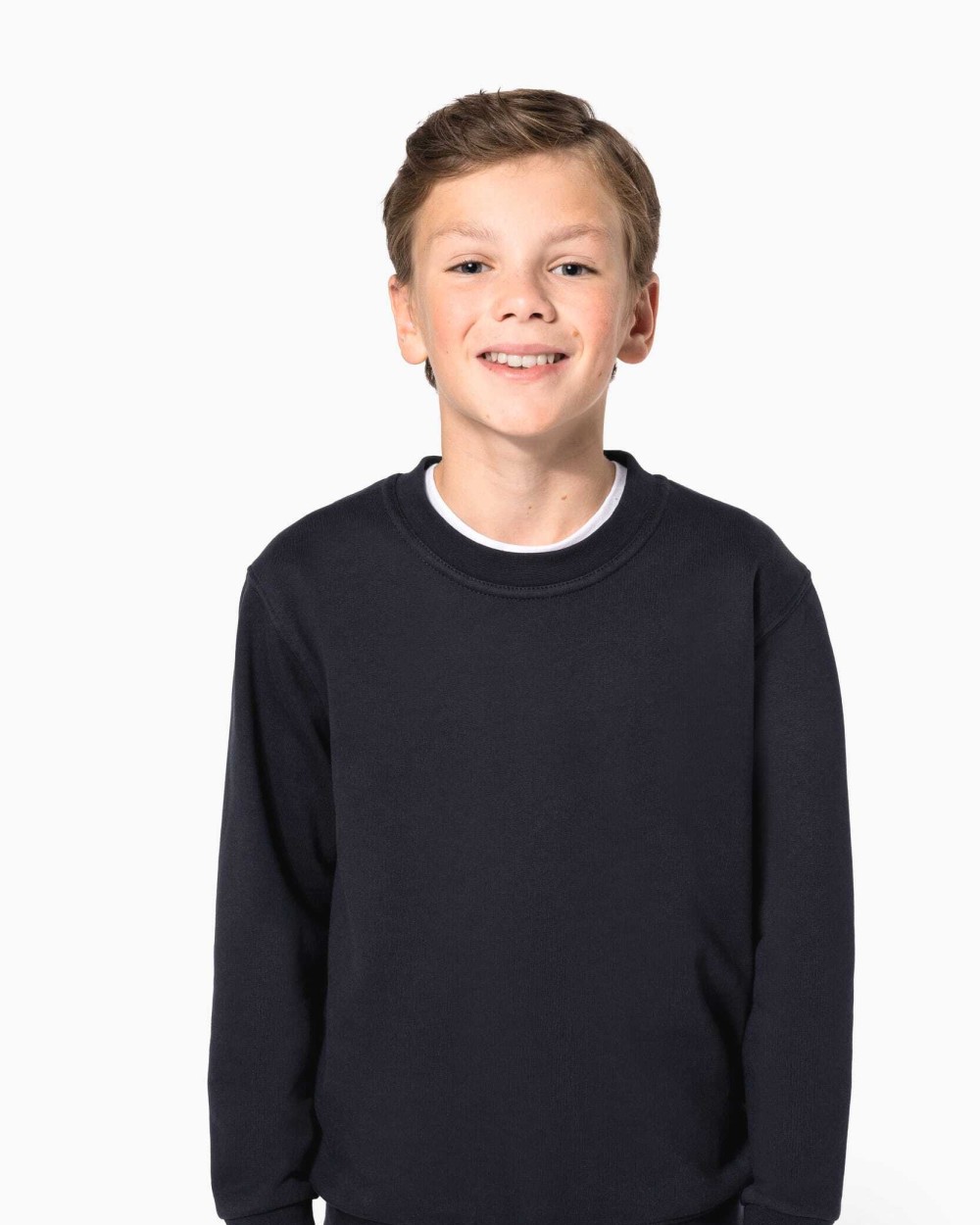 KARIBAN Recyceltes Kinder-Sweatshirt mit Rundhalsausschnitt Sweatshirts personalisierbar