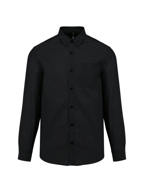 KARIBAN Chemise Oxford manches longues /api/colors/b9fdad4a-5e94-45cb-8c03-c08b349b28c3 personnalisable