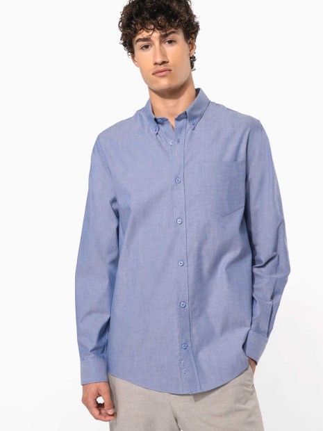 Chemises à personnaliser KARIBAN Chemise Oxford manches longues 