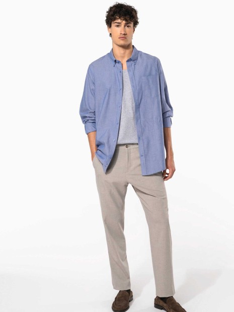 Chemises à personnaliser KARIBAN Chemise Oxford manches longues 