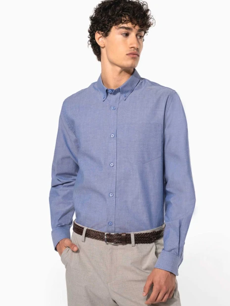 Chemises à personnaliser KARIBAN Chemise Oxford manches longues 