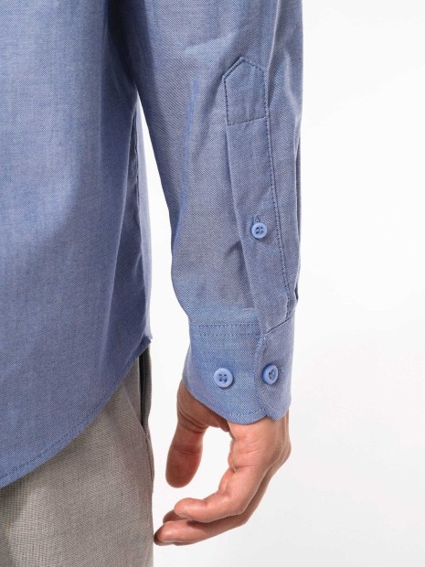 Chemises à personnaliser KARIBAN Chemise Oxford manches longues 