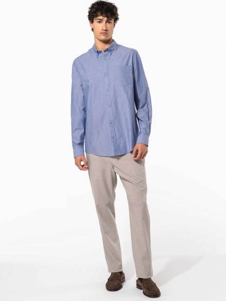 Chemises à personnaliser KARIBAN Chemise Oxford manches longues 