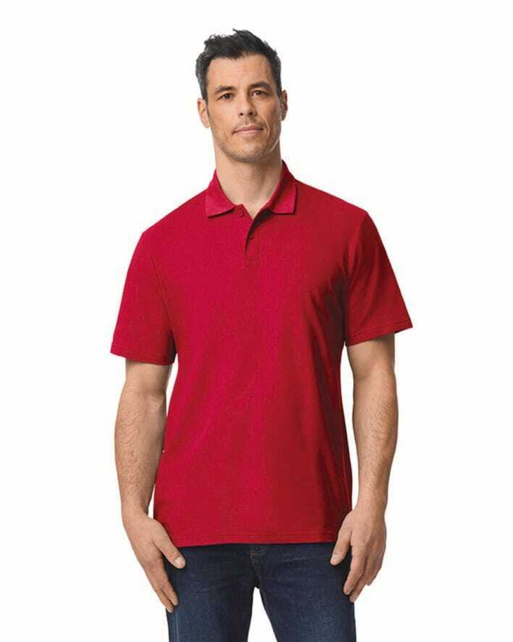 GILDAN Doppelpiqué-Poloshirt Softstyle für Herren Poloshirts personalisierbar