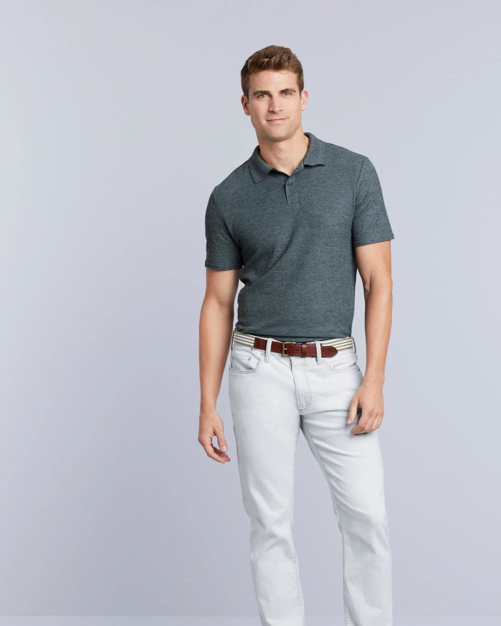 Polo's GILDAN Herenpolo Softstyle Dubbele piqué voor bedrukking &amp; borduring