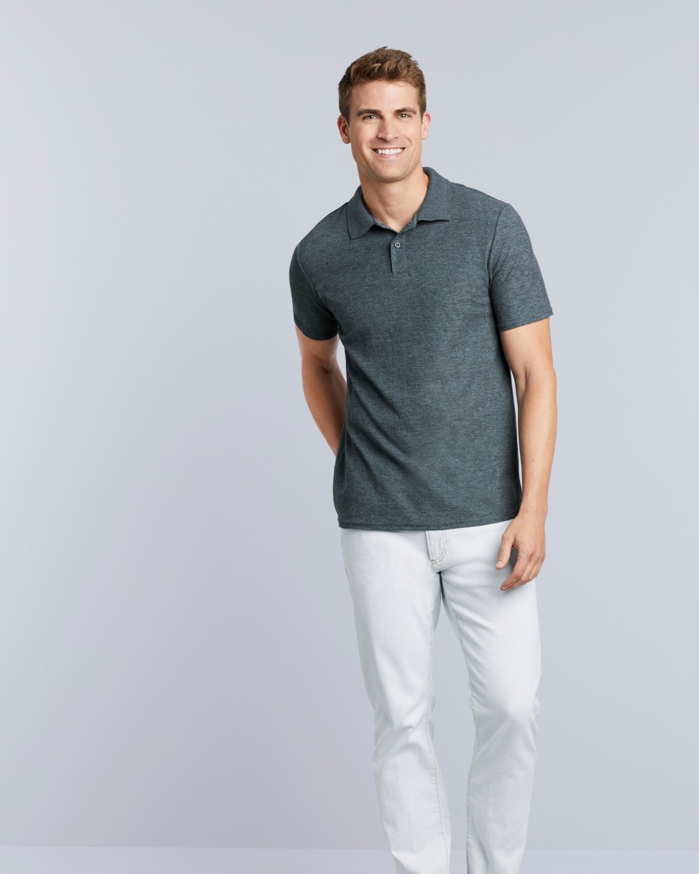 GILDAN Doppelpiqué-Poloshirt Softstyle für Herren Poloshirts personalisierbar