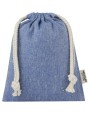 4DO Pheebs 150 g/m² GRS Zuziehbeutel aus Recyclingbaumwolle klein 0,5 l Taschen personalisierbar