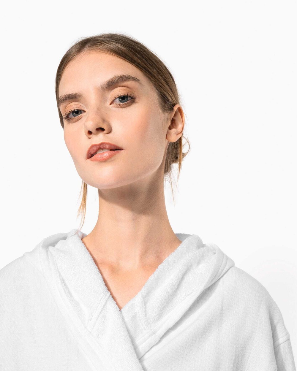 Bad artikelen KARIBAN Biologische badjas met capuchon voor bedrukking &amp; borduring