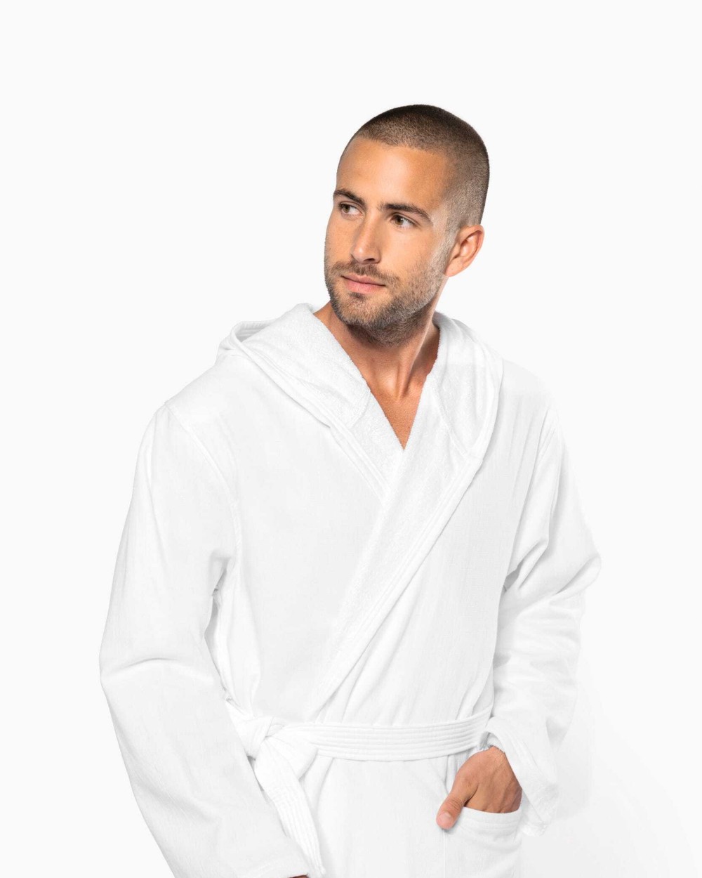 Produits éponges personnalisable KARIBAN Peignoir de bain à capuche Bio