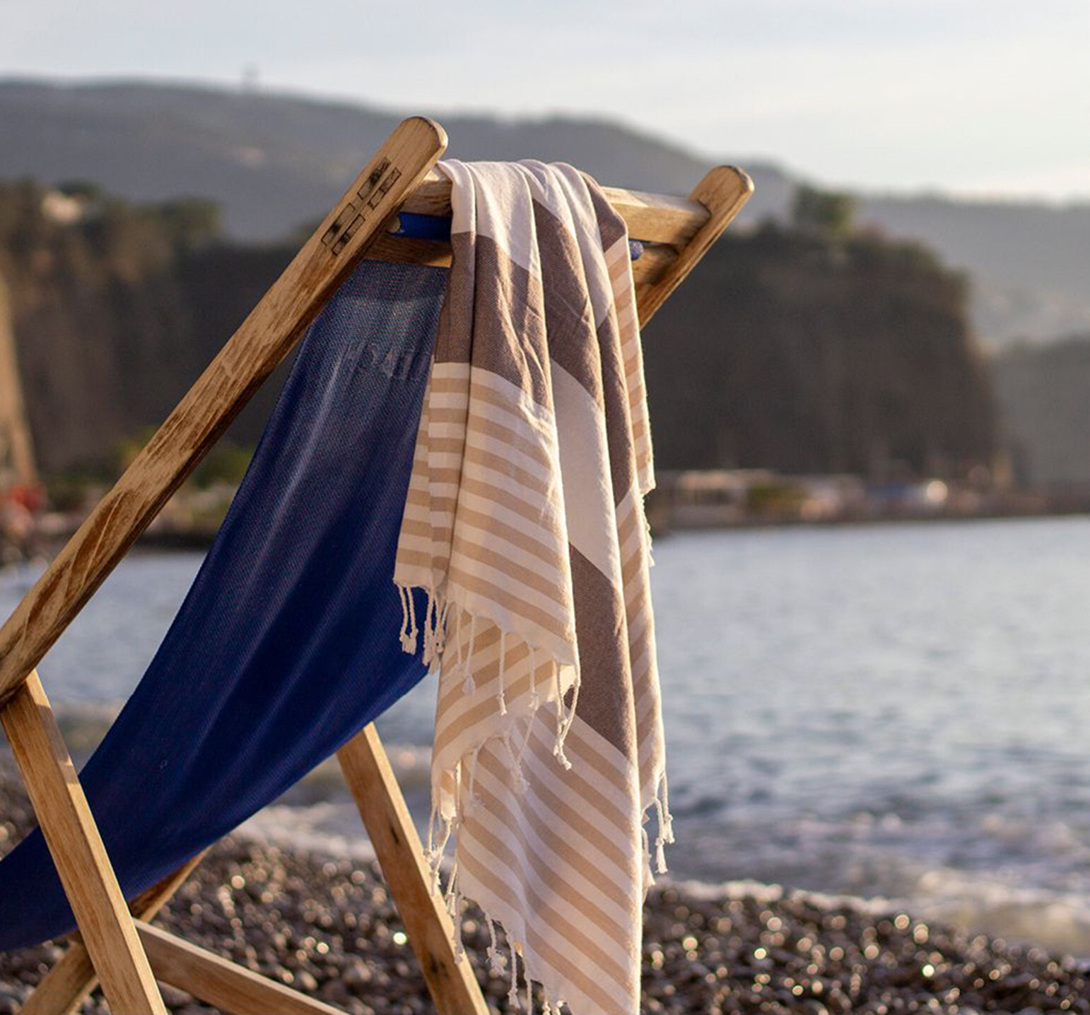 Produits éponges personnalisable THE ONE TOWELLING HAMAM MARINE