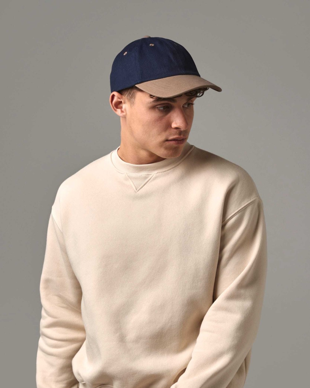 Casquettes personnalisable BEECHFIELD Casquette homme profil bas en coton brossé - 6 panneaux
