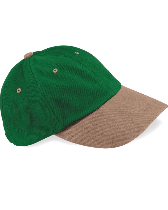 Casquettes personnalisable BEECHFIELD Casquette homme profil bas en coton brossé - 6 panneaux