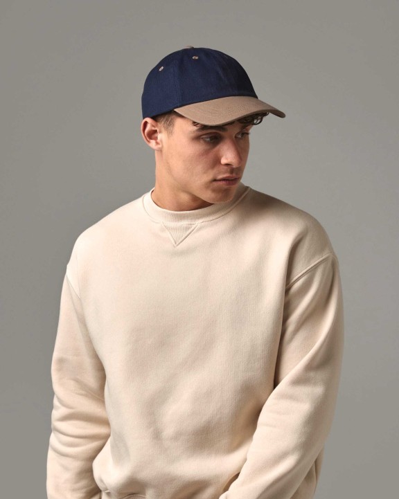 Casquettes personnalisable BEECHFIELD Casquette homme profil bas en coton brossé - 6 panneaux