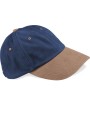 Casquettes personnalisable BEECHFIELD Casquette homme profil bas en coton brossé - 6 panneaux