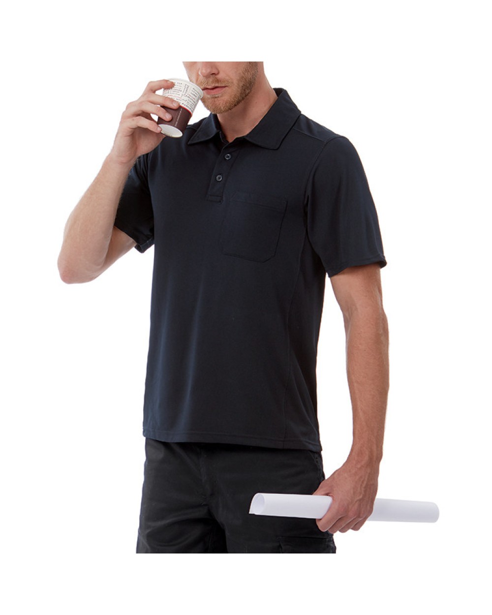 Polos personnalisable B&C CoolPower Pocket Polo