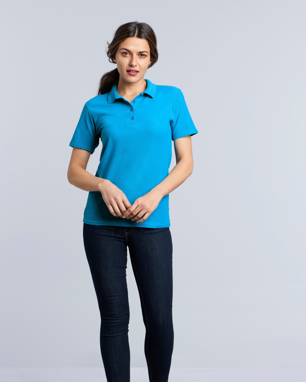 Polo's GILDAN Damespolo Softstyle Dubbele piqué voor bedrukking &amp; borduring
