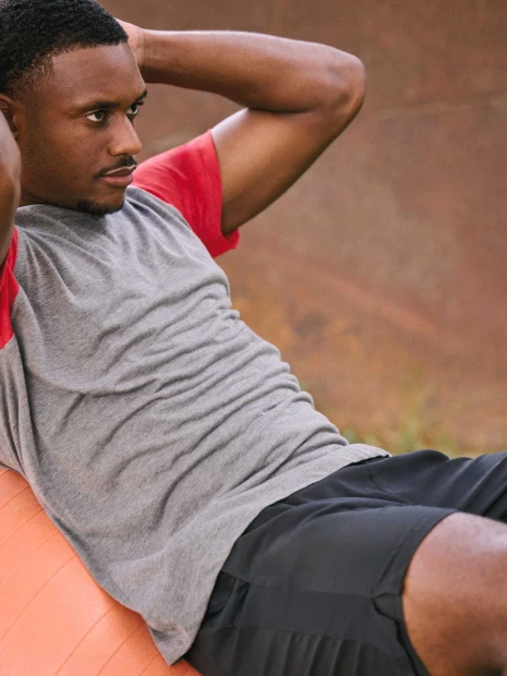 T-Shirts à personnaliser PROACT T-shirt triblend bicolore sport manches courtes unisexe 