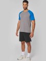 T-Shirts à personnaliser PROACT T-shirt triblend bicolore sport manches courtes unisexe 