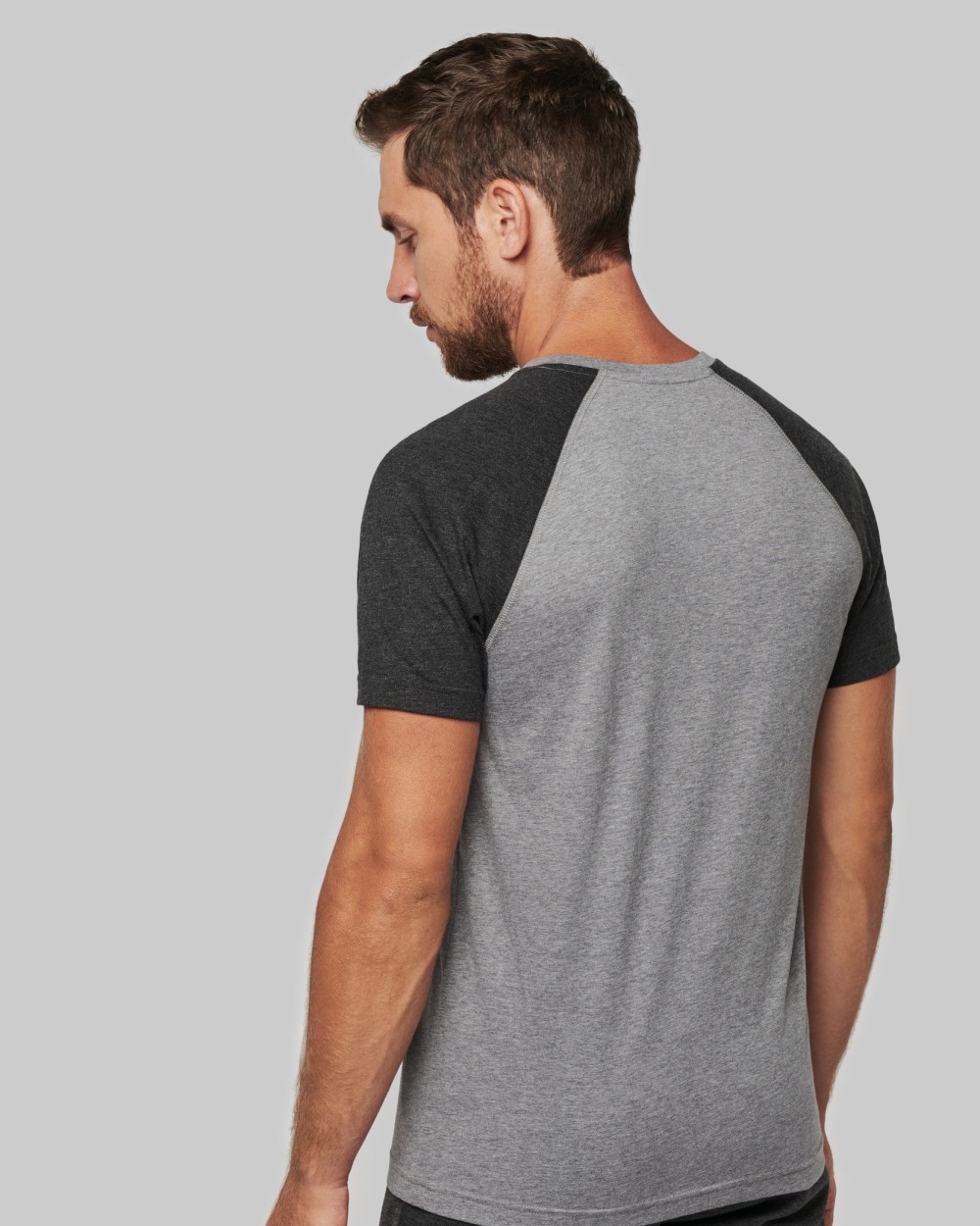 T-shirts PROACT Tweekleurig Triblend sport-T-shirt met korte mouwen volwassene voor bedrukking &amp; borduring