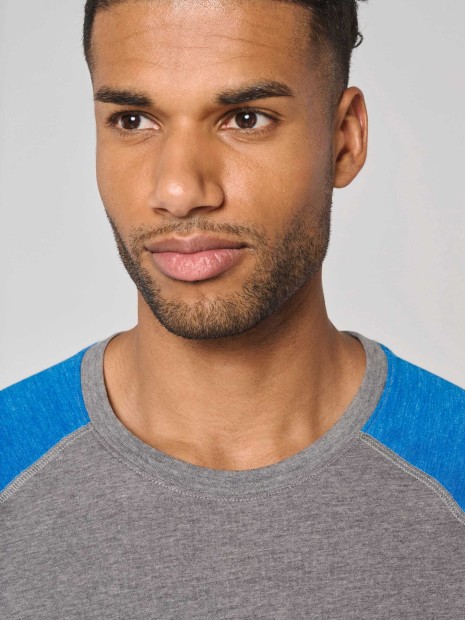 T-Shirts à personnaliser PROACT T-shirt triblend bicolore sport manches courtes unisexe 