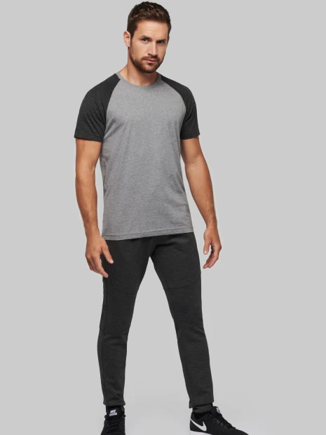 T-Shirts à personnaliser PROACT T-shirt triblend bicolore sport manches courtes unisexe 