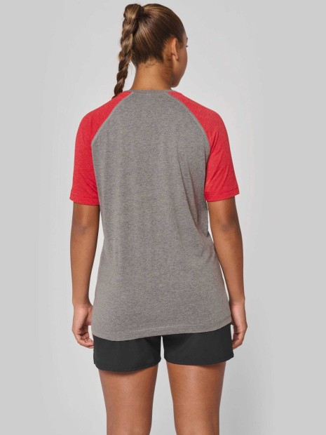 T-Shirts à personnaliser PROACT T-shirt triblend bicolore sport manches courtes unisexe 