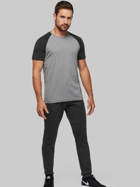 T-Shirts à personnaliser PROACT T-shirt triblend bicolore sport manches courtes unisexe 