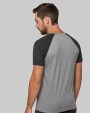 T-shirts PROACT Tweekleurig Triblend sport-T-shirt met korte mouwen volwassene voor bedrukking &amp; borduring