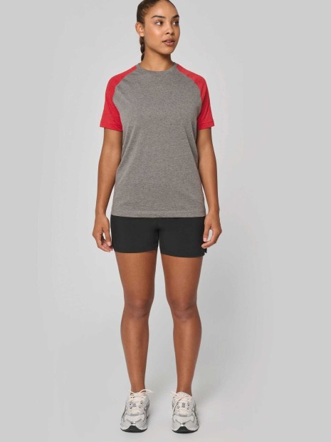 T-Shirts à personnaliser PROACT T-shirt triblend bicolore sport manches courtes unisexe 