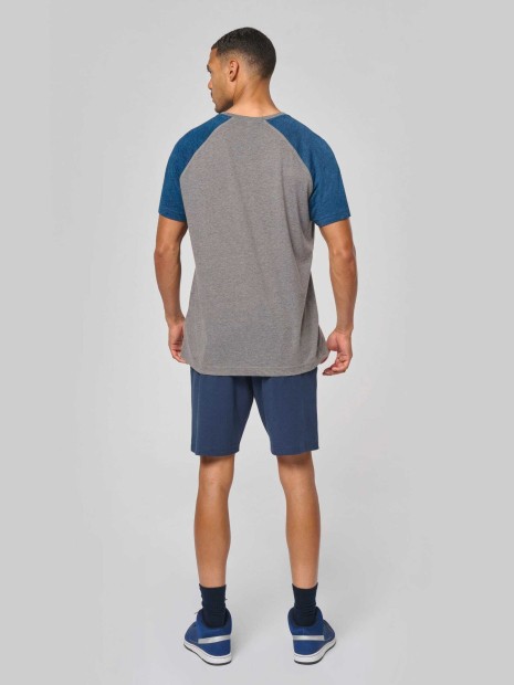 T-Shirts à personnaliser PROACT T-shirt triblend bicolore sport manches courtes unisexe 