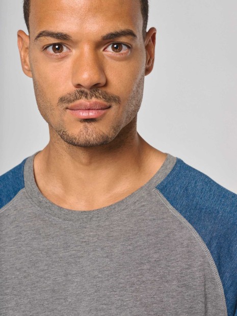 T-Shirts à personnaliser PROACT T-shirt triblend bicolore sport manches courtes unisexe 