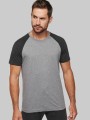 T-Shirts à personnaliser PROACT T-shirt triblend bicolore sport manches courtes unisexe 