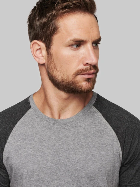 T-Shirts à personnaliser PROACT T-shirt triblend bicolore sport manches courtes unisexe 
