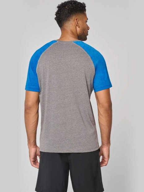 T-Shirts à personnaliser PROACT T-shirt triblend bicolore sport manches courtes unisexe 