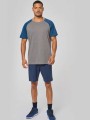 T-Shirts à personnaliser PROACT T-shirt triblend bicolore sport manches courtes unisexe 