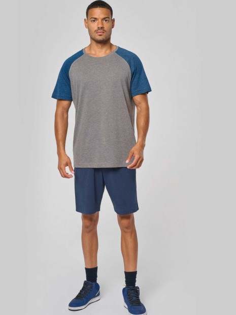 T-Shirts à personnaliser PROACT T-shirt triblend bicolore sport manches courtes unisexe 