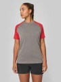 T-Shirts à personnaliser PROACT T-shirt triblend bicolore sport manches courtes unisexe 