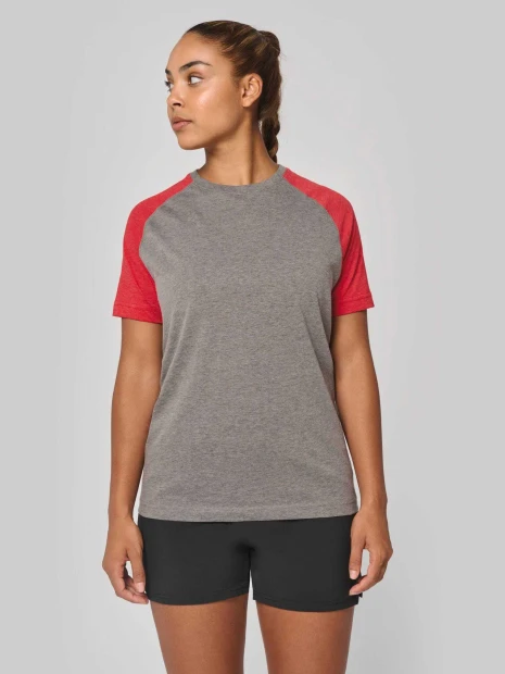 T-Shirts à personnaliser PROACT T-shirt triblend bicolore sport manches courtes unisexe 