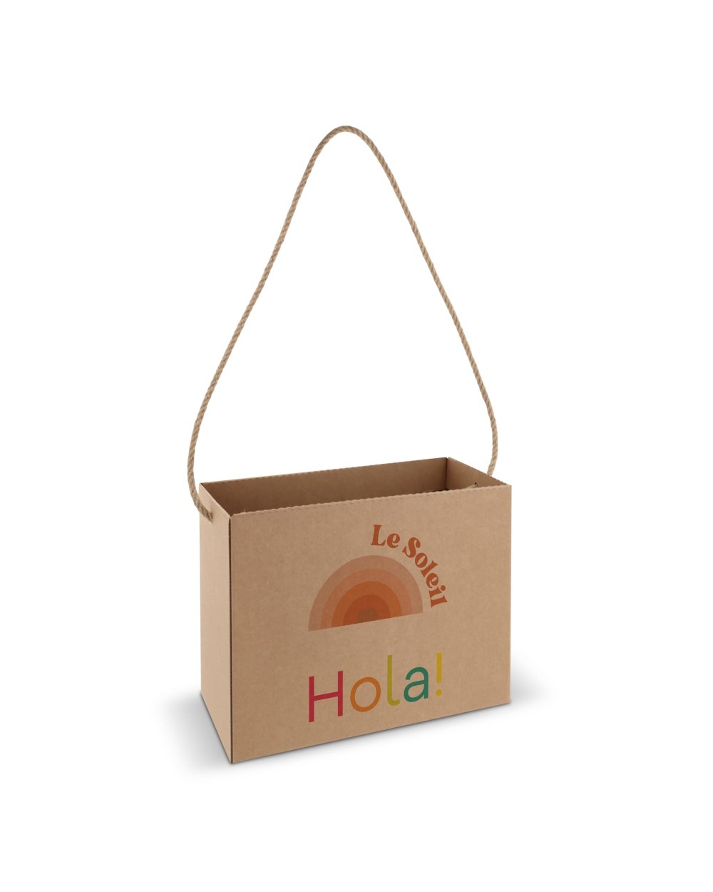 4DO Karton-Tasche 32x16x24cm Tote Bags personalisierbar