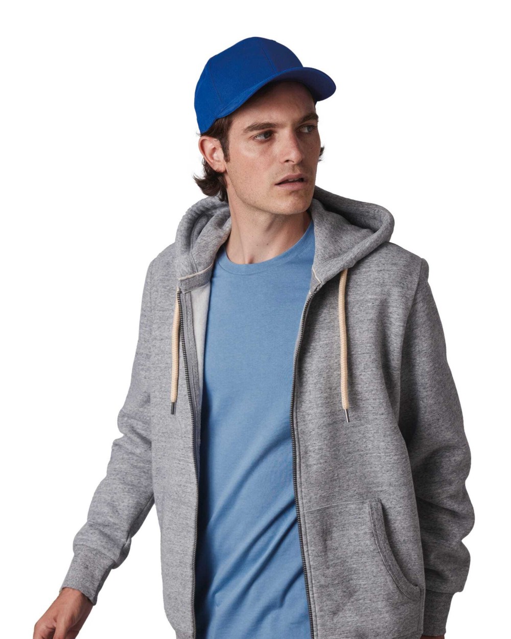 Casquettes personnalisable K-UP Casquette Flexfit coton brossé - 6 panneaux