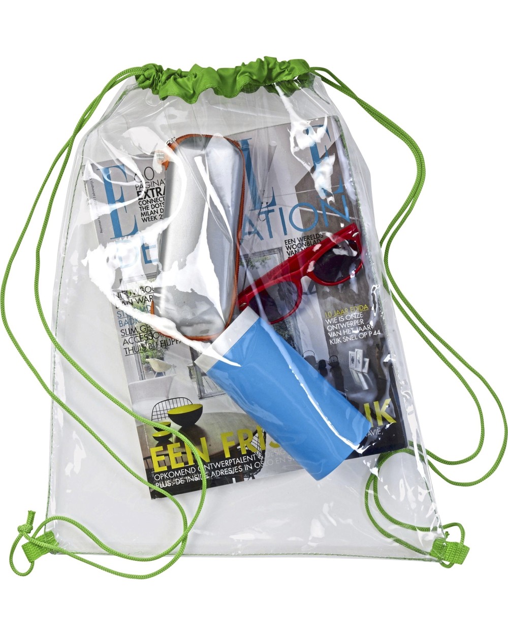 PRINTWEAR Transparent Backpack Taschen personalisierbar