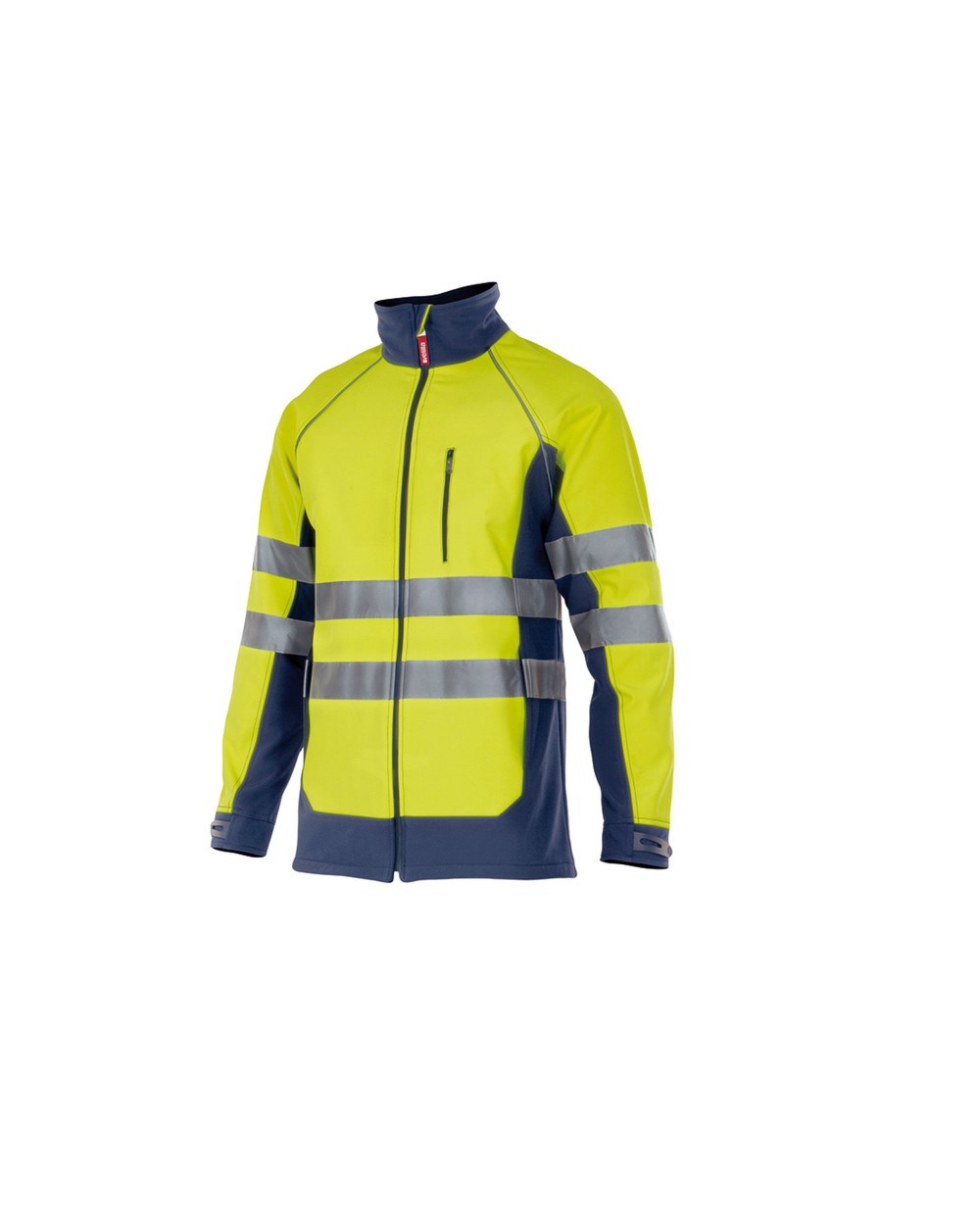 Softshells VELILLA TWO-TONE HIGH VISIBILITY SOFTSHELL JACKET voor bedrukking &amp; borduring