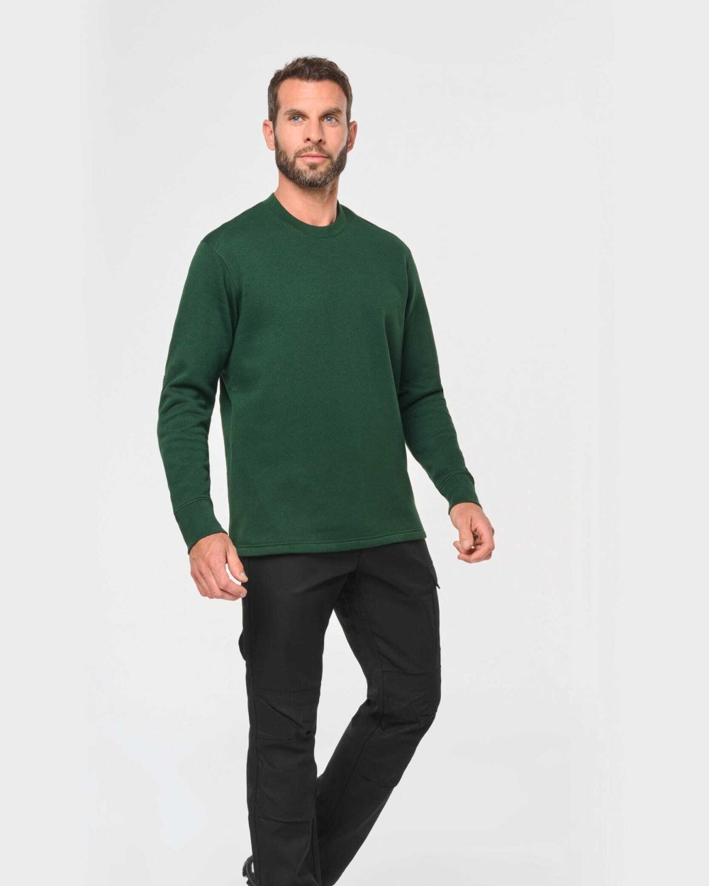 Sweaters & hoodies WK. DESIGNED TO WORK Sweater ingezette mouwen voor bedrukking &amp; borduring