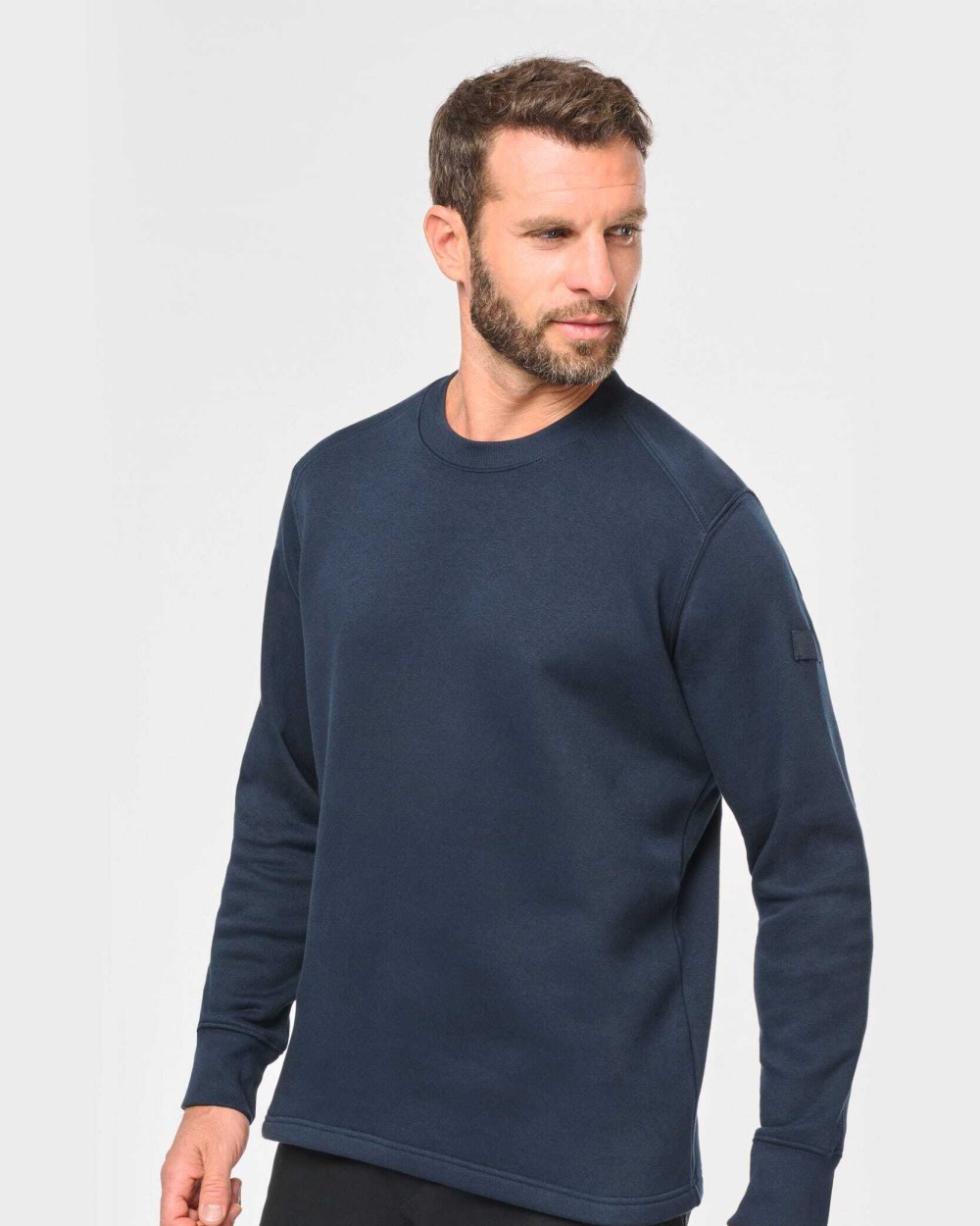 Sweaters & hoodies WK. DESIGNED TO WORK Sweater ingezette mouwen voor bedrukking &amp; borduring