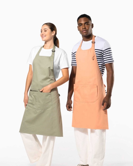 Tabliers personnalisable Kariban Tablier avec poche en coton Bio