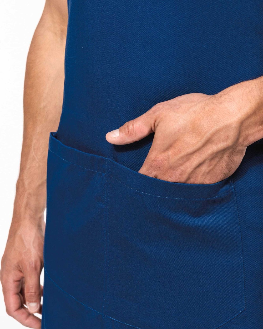 KARIBAN Bio-Baumwolle Schürze mit Tasche Schürzen personalisierbar