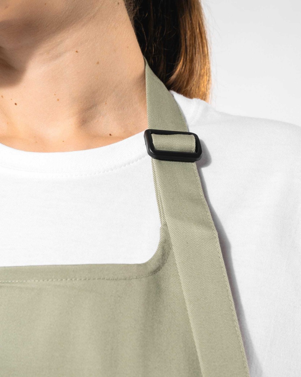 KARIBAN Bio-Baumwolle Schürze mit Tasche Schürzen personalisierbar